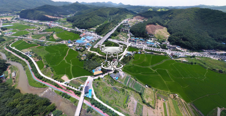 마평동과 양지천 파노라마
